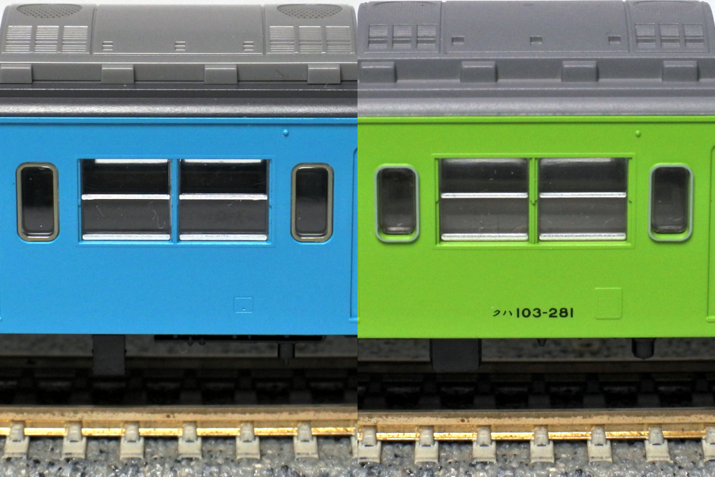 103系 ドアコックの蓋比較 103系 ドアコックの蓋比較