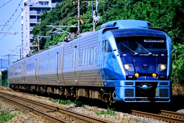 883系4次車濃紺パネル