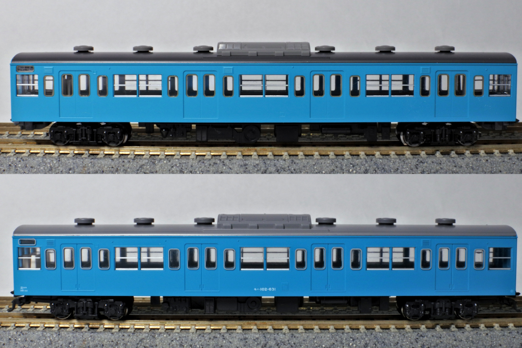 側面比較 モハ102 2 側面比較 モハ102 2