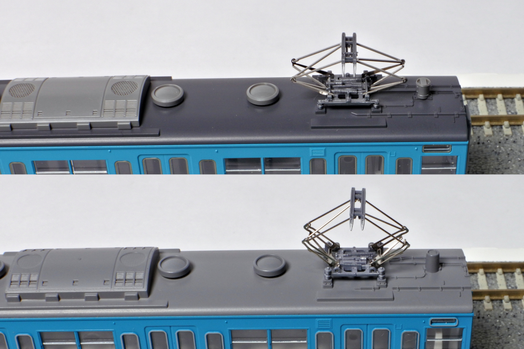 103系 屋根上比較 103系 屋根上比較