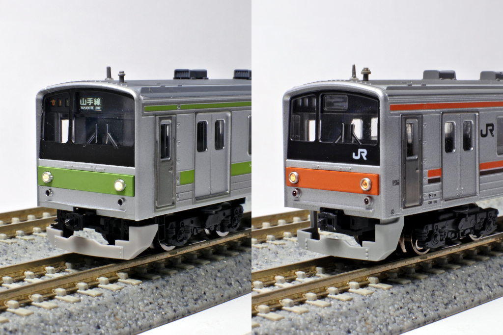 クハ205 前面比較2 クハ205 前面比較2