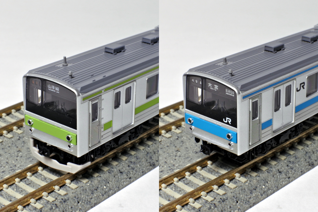 クハ205 前面比較3 クハ205 前面比較3