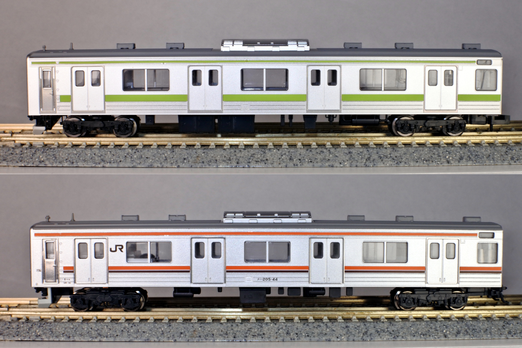 クハ205側面比較 クハ205側面比較