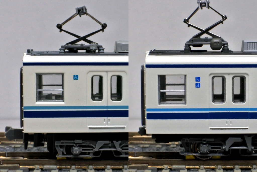 東武8000系_マイクロエース・KATO表記比較 東武8000系_マイクロエース・KATO表記比較